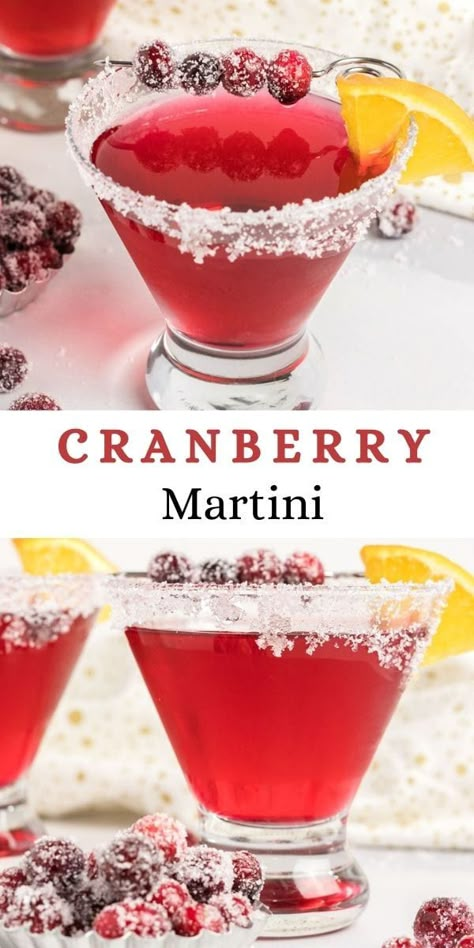 Cranberry Martini, Christmas Drinks Alcohol Recipes, Cranberry Drinks, Christmas Drinks Recipes, Christmas Martini, Christmas Drinks Alcohol, Cranberry Juice Cocktail, Orange Liqueur, Cranberry Cocktail