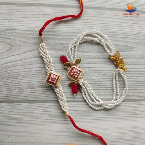 Couple rakhi Handmade Rakhi Designs Ideas Unique, Moti Rakhi Designs Handmade, Unique Rakhi Making Ideas, Rakhi Designs Handmade Unique Diy, Rakhi Photography, Jewel Video, Rakhi Designs Handmade, Rakhi 2023, Rakhi 2024