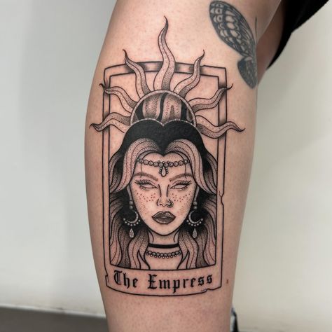 𝕿𝖍𝖊 𝕰𝖒𝖕𝖗𝖊𝖘𝖘 . . . The Empress Tarot Card for the lovely Laura! Tysm for the time & trust. Loved doing this one 🫶🏻🖤👑 B O O K S O P E N 🖤 Home location: Newcastle! Upcoming guest spots: Chester 11-12th October, Dundee 25th-26th October { smaller spaces remaining at both } { 𝕱𝖎𝖓𝖉 𝕸𝖊 @highflyerstattoostudio 𝖀𝖘𝖎𝖓𝖌: @bishoprotary @blackclaw @emalla.official @dynamiccolor @worldfamousink @pantheraink @butterluxe_uk @killerinktattoo #empresstarot #tarotcardtattoo #tarottattoo #suntattoo #uktat... The Chariot Tarot Art, The Empress Tattoo, Empress Tarot Card Tattoo, The Empress Tarot Card Art, The Empress Tarot Tattoo, The Chariot Tarot, The Empress Tarot, Empress Tarot Card, Tarot Card Tattoo