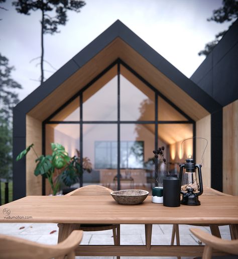 VWArtclub - Pavilion House Eco Friendly House Architecture, Pavilion House, Modern Barn House, Shed Homes, Barn Style House, A Frame House, Modern Barn, Modern Cabin, Eco House