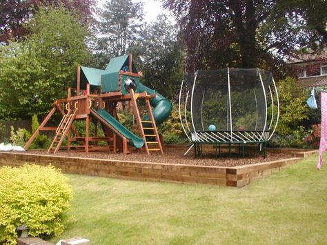 garden design ideas with children's play area - Google Search Play Area Ideas, Kids Garden Play Area, Play Area Garden, Kids Garden Play, Outdoor Kids Play Area, Play Area Backyard, Backyard Kids Play Area, Playground Areas, Play Garden