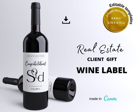 Wine Bottle Template, Bottle Template, Free Font Websites, Introduction Letter, Website Fonts, Custom Wine Labels, Real Estate Templates, Realtor Marketing, What Is Advertising