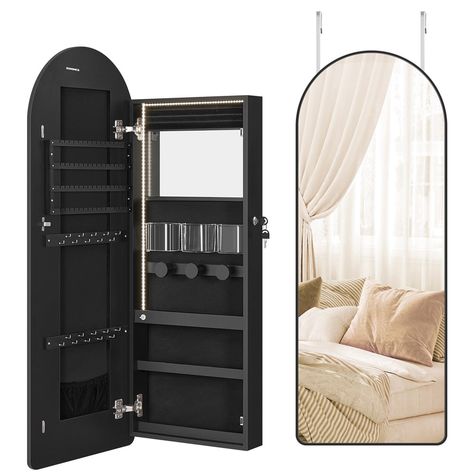 Long Mirror With Storage In Bedroom, Round Storage Mirror, Wall Mount Jewelry Cabinet, Eye Shape Mirror Jewery Organizer, Hidden Jewelry Storage, Standing Mirror With Jewelry Storage, Mirror Jewelry Storage Walmart, Full Body Mirror With Storaeg, Mirror With Storage