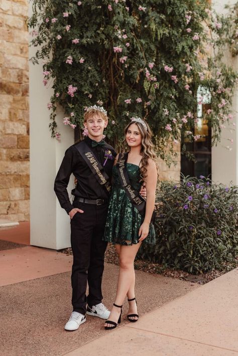 Homecoming Photos at City Hall in Surprise High School Dance Picture Ideas, School Dance Poses, School Dance Pictures, Dance Picture Ideas, Homecoming Photos, School Couples, High School Couples, Surprise Arizona, High School Dance