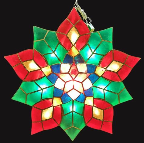 Christmas Parol, Lantern Christmas, Capiz Shell, How To Make Lanterns, Christmas Graphics, Stained Glass Crafts, Holy Mary, Paper Lanterns, Sensory Play