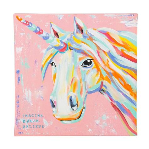 Unicorn Things, Paint Reference, Unicorn Canvas, Unicorn Painting, Unicorn Drawing, Beautiful Unicorn, Unicorn Art, The Unicorn, Small Canvas