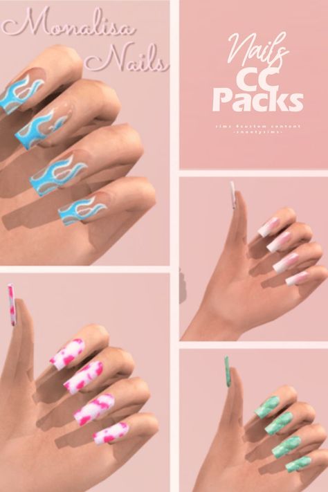 nails cc Sims Nails, Sims 4 Free Mods, Sims 4 Nails, Sims 4 Piercings, Sims 4 Tsr, Sims 4 Cas Mods, The Sims 4 Pc, Free Sims 4, Sims 4 Cc Makeup