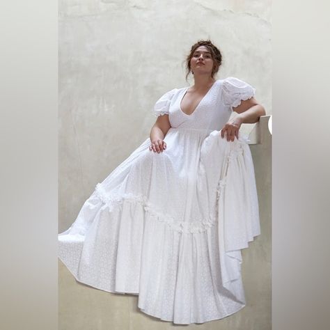 Selkie The Prairie Gown Selkie Dress Plus Size, White Selkie Dress, Praire Dresses, Happy 2025, Selkie Dress, Selkie Dresses, Curves And Confidence, Plus Size Patterns, Gown Plus Size