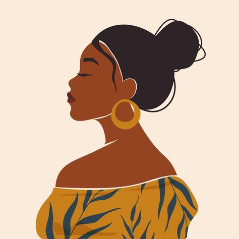 African Women Art Drawing, Christian Short Stories, Black Woman Praying, Black Woman Silhouette, Woman Praying, الفن الرقمي, African Women Art, Boho Painting, African Girl