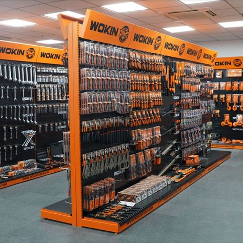 A little part of Wokin Tools. More than 2,000 products are stock available for rapid delivery to our distributors. If you are interested in being our distributors, contact us now! Retail Store Layout, Store Display Design, Electrical Shop, Retail Design Display, Retail Store Interior Design, Supermarket Design, Interior Design Presentation, Store Layout, Showroom Interior Design