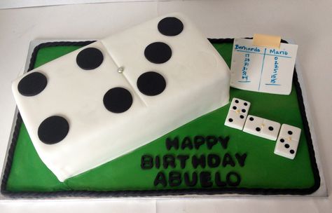 Domino fondant cake Fondant Cake, Cake Ideas, Fondant, Cake Decorating, Pastel, Baking, Cake, Pins