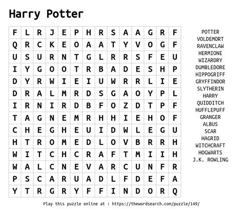 Harry Potter Brief, Harry Potter Word Search, Streaming Ideas, Harry Potter Words, Puzzle Printable, Harry Potter Journal, Kids Table Wedding, Harry Potter Birthday Cake, Books And Movies