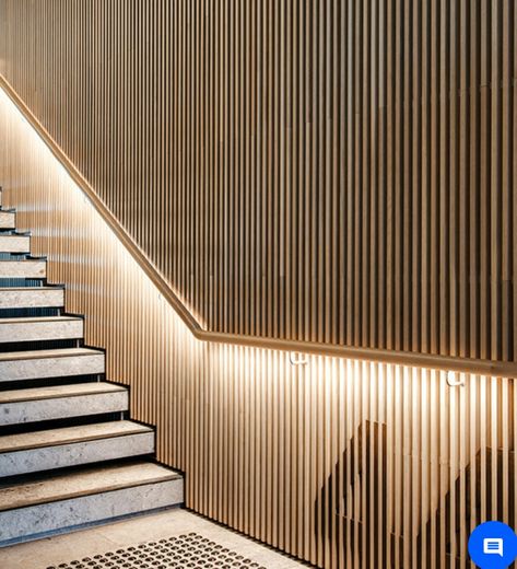 Stairwell Wall, Stair Walls, Industrial Style Bedroom, Timber Stair, Staircase Design Modern, Feature Wall Design, Double Staircase, Stairs Design Interior, Timber Battens