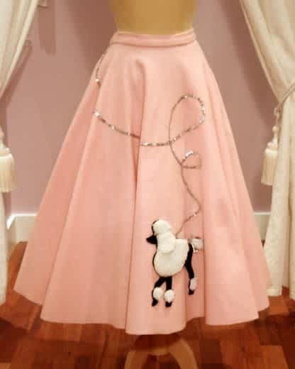 1950s Poodle Skirt, Vintage Poodle, Pink Felt, Poodle Skirt, Fashion 1950s, Full Circle Skirt, Vintage 1950s Dresses, Full Circle Skirts, 50s Dresses