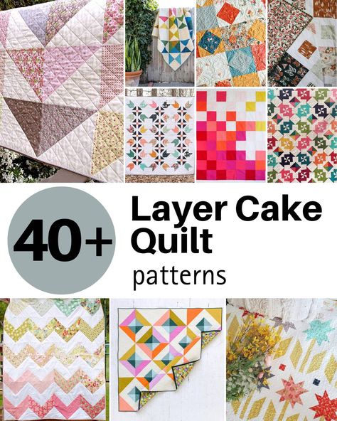 Layer cake quilts are some of the most artistic and enjoyable projects you can hop on! With the right guide and array of layer cake quilt patterns, this hobby allows you to expand your creative Layer Cake Quilt Pattern Christmas, Quilt Patterns With Layer Cakes, Later Cake Quilt, Free Quilt Patterns Using Layer Cakes, Quilt Layer Cake Patterns, Quilts With Layer Cakes, Layer Cakes Quilt Patterns, Quilt Patterns For Layer Cakes, Layer Cake Sewing Projects