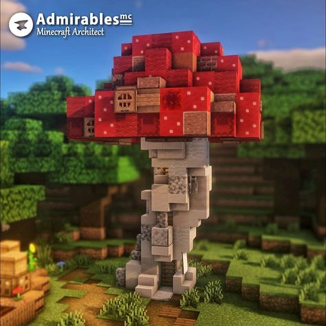 Minecraft Mushroom Design, Mushroom Building Minecraft, Minecraft Gnome, Minecraft Mushroom Farm, Mushroom Core Minecraft, Minecraft Giant Mushroom House, Minecraft Mooshroom, Minecraft Mushroom Builds, Minecraft Big Mushroom