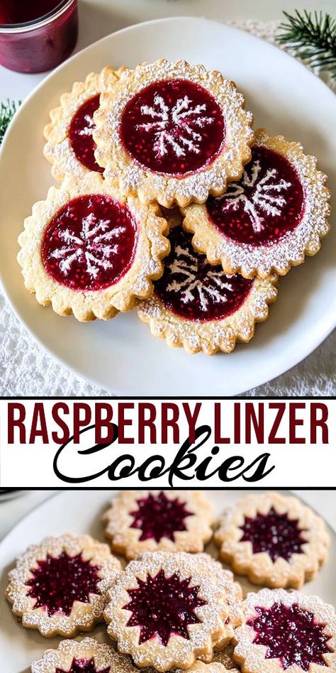 🌟 Indulge in the delightful world of Raspberry Linzer Cookies! These buttery, almond-flavored treats are a perfect balance of sweet and tart, making them an ideal addition to your holiday cookie platter or a charming dessert for any occasion. 🍪❤️ ✨ Get Started with Your Raspberry Linzer Cookies! Don’t wait to experience the joy of baking these beautiful cookies!🥳👩‍🍳 #LinzerCookies #RaspberryCookies #BakingRecipes #HolidayBaking Linzer Cookies Christmas, Almond Raspberry Cookies, Recipes With Raspberry Jam, Raspberry Jam Desserts, Raspberry Shortbread Cookies, Linzer Tart Cookies, Raspberry Linzer Cookies, Linzer Tart, Almond Jelly