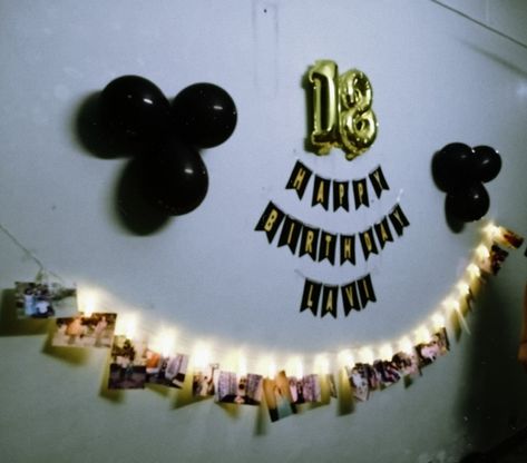 18th birthday decoration ideas, fairy lights, balloons, wall decoration 18th Birthday Decoration Ideas, Balloons Wall, Birthday Decoration Ideas, 18th Birthday Decorations, Birthday Decoration, 18th Birthday, Fairy Lights, Wall Decoration, Decoration Ideas