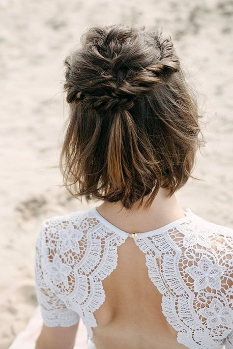 hairstyles to do with short hair Down Wedding Hairstyles, Half Up Half Down Wedding, Best Wedding Hairstyles, Bridesmaid Hair Down, Bridesmaid Hair Short, Wedding Hairstyles Half Up Half Down, Half Updo, Bridesmaid Hair Updo, Wedding Hair Down