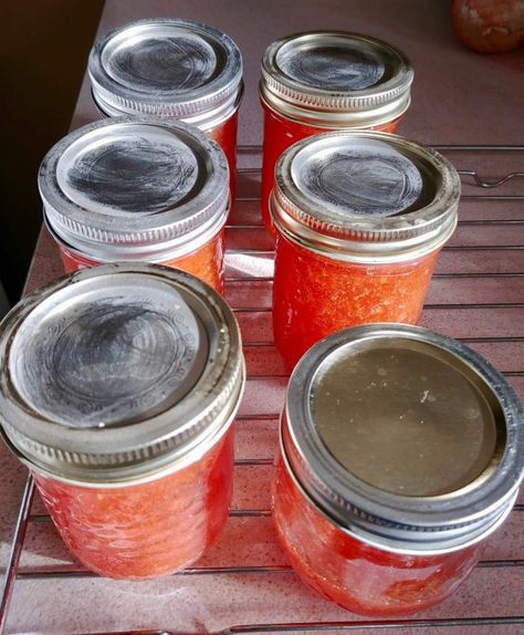 Peach and habanero pepper jam – Taking the guesswork out of Greek cooking…one cup at a time Canned Peach Habanero Jam, Peach Habanero Jelly Recipe, Peach Ghost Pepper Jelly, Habanero Peach Jam Recipe, Peach Habanero Jam With Pectin, Peach Habanero Jam Recipes, Habanero Peach Jelly, Peach Habanero Jam Canning, Peach Haberno Jelly