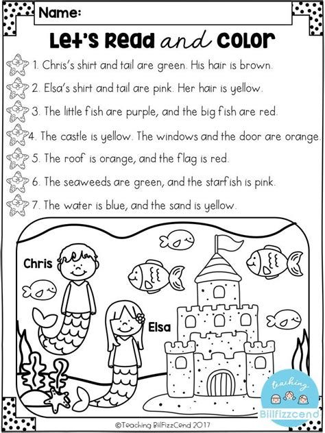 Early Reading Comprehension Worksheets Preschool Free — Db Listening Worksheet, Read And Color, Summer Book, Listening Comprehension, Reading Comprehension Activities, First Grade Reading, Comprehension Worksheets, Reading Worksheets, Reading Comprehension Worksheets