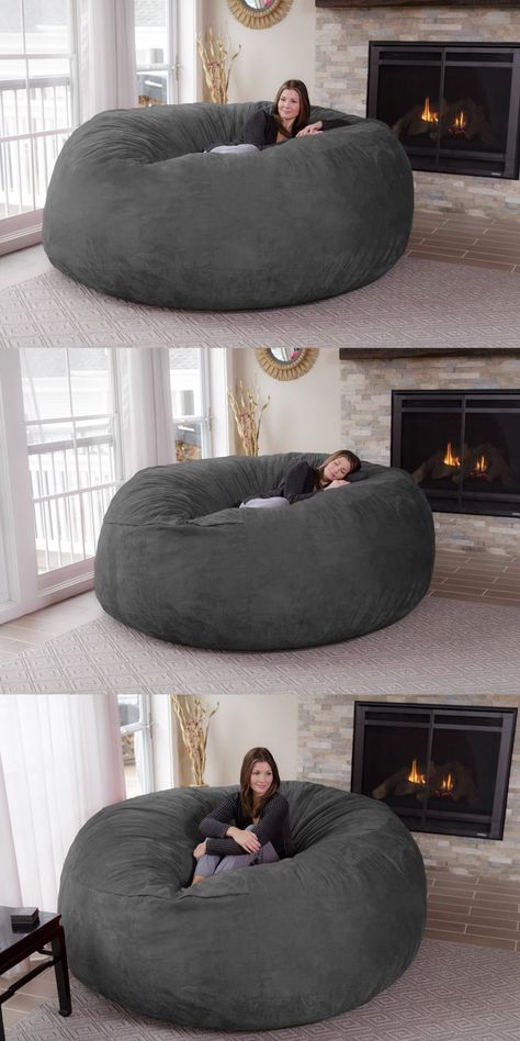 Big Bean Bag, Bean Bag Chair Bed, Large Bean Bag Chairs, Bag Chair, Dream Rooms, Design Case, Bean Bag, Room Decor Bedroom, 인테리어 디자인