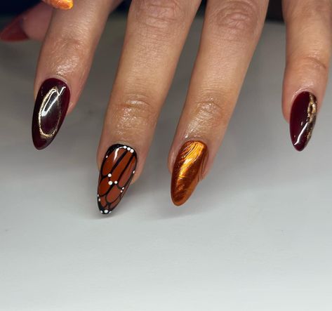 Hey ladies! I had a few last minute cancellations tomorrow and had some ideas up my sleeve that I wanted to try! $65 Gel-X full set (fall inspo art of my choice), Short & Medium set. Message me or comment below to claim! 👇🏼👇🏼 8:30, 10, 11:30 & 1! **pic for attention** Her Wings Unfolded, Inspo Art, Like A Butterfly, Fall Inspo, Butterfly Nail, Pinterest Fashion, A Butterfly, Butterfly Wings, Some Ideas