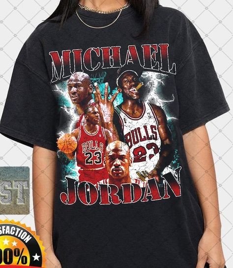 Michael Jordan Vintage Inspired 90's Rap Unisex T-shirt | Etsy 90s Graphic Tees Vintage, 90s Shirts Graphic Tees, Michael Jordan Vintage, Vintage Tshirt Design, Vintage Rap Tees, Minimal Shirt Design, Vintage Shirt Design, Rap Shirt, 90s Rap