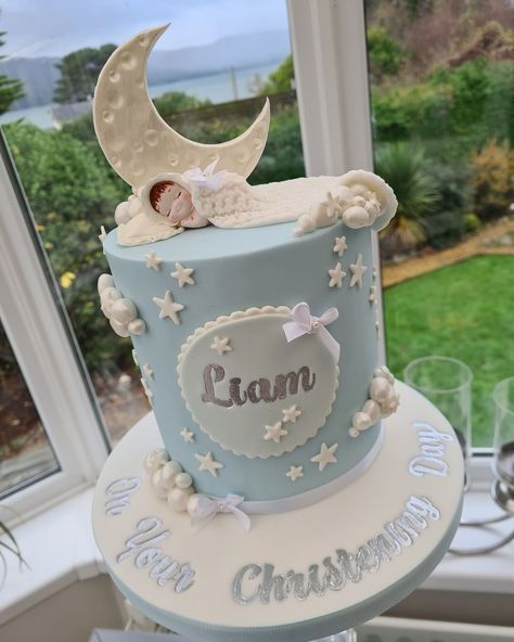 Baby Christening Cake, Boy Christening Cake, Baby Boy Christening Cake, Baby Christening Cakes, Christening Cake Boy, Earth Baby, Baby Boy Christening, Cake Boards, Baby Boy Cakes