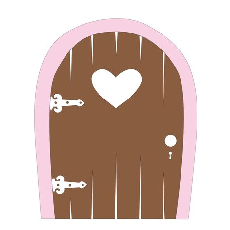 Cricut Files, Fairy Door Template, Fairy Doors Illustration, Fairy Door Illustration, Fairy House Svg Free, Fairy Door Accessories, Tooth Fairy Certificate, The Most Beautful Fairy Doors, Wood Burning Patterns Stencil