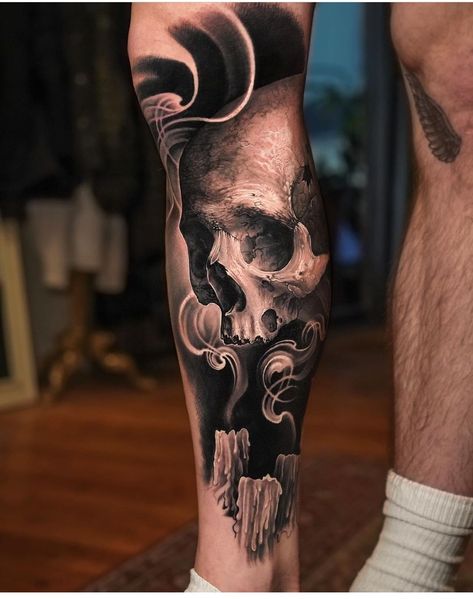 Peter Tattoo, Tattoo Designs Skull, Candle Tattoo Design, Creative Tattoo Ideas, Backpiece Tattoo, Tattoo New, Dark Designs, Winning Tattoo, Candle Tattoo