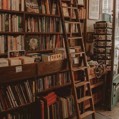 Bookstore Dreamy Bookstore, Library Core, Aesthetic Library, Library Cafe, Bookstore Cafe, Dream Library, Library Aesthetic, World Building, Book Cafe