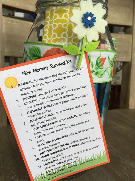 New Mommy's Survival Kit Survival Kit For New Moms, New Parents Gift Basket Survival Kits, New Mum Survival Kit, Newborn Survival Kit, New Mom Survival Kit Baskets, New Mom Survival Kit Diy, New Parent Survival Kit, Mommy Survival Kit Diy New Moms, Mommy Survival Kit Diy