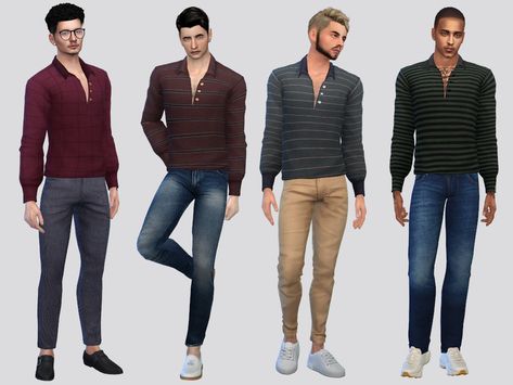 The Sims Resource - Amande Sweatshirt Cc Male Clothes, Sims 4 Cc Male, Designer Boxers, Sims Download, Sims Clothes, Cc Clothes, Male Clothes, Male Clothing, Sims Community