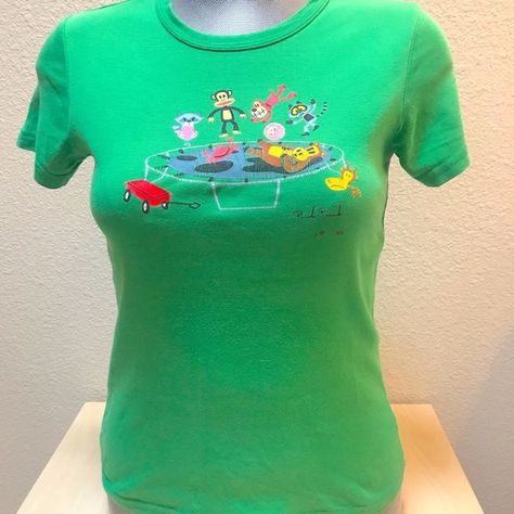 Paul Frank Design Green Tshirt 2004 Size S Adult. Rare. Vintage. Great Shirt. Hamster Ball, A Hamster, Paul Frank, Ink Stain, Green Tshirt, Great T Shirts, Fun Design, Green Fashion, Vintage Tags