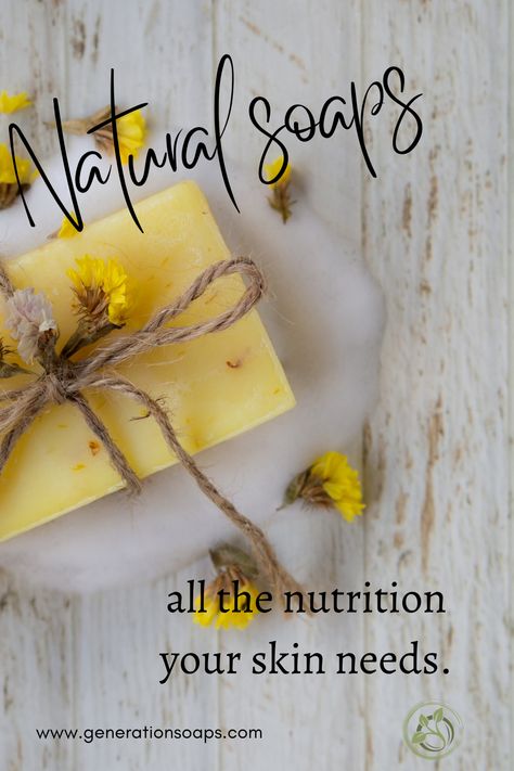 Our soaps are made with our special blend of skin nourishing plant-based oils. Some of our soaps include nutrient-rich butters and/or natural additives all perfect for healthy skin. Our handmade soaps and skincare products are designed to help give you and your family healthy skincare options packed with the freshness of nature for healthy skin. #naturalsoaps #herbalsoaps #barsoaps #healthyskin #naturalsoapbar #handmadesoap #wisconsinsoap #naturalingredients #madeinmenomonie Soap Poster, Soap Advertisement, Natural Bar Soap, Healthy Skin Care, Healthy Families, Handcrafted Soaps, Natural Soap, Handmade Soaps, Handmade Soap