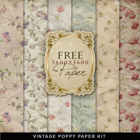 Far Far Hill - Free database of digital illustrations and papers: Freebies Vintage Paper Digital Paper Freebie, Papel Vintage, Free Vintage Printables, Digital Scrapbooking Freebies, Free Digital Scrapbooking, Scrapbooking Photo, Printable Scrapbook Paper, Scrapbook Printables, Digital Scrapbook Paper