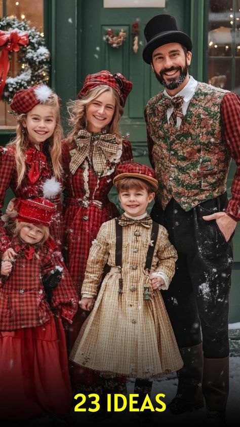 Vintage Christmas Family Photos, Victorian Christmas Outfit, Family Christmas Pictures Outfits Dressy, Victorian Christmas Dress, Christmas Family Photo Outfits, Green Cargo Pants Outfit, Victorian Outfits, Family Christmas Pictures Outfits, Christmas Pictures Outfits