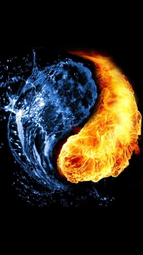 Ying Yang Wallpaper, Yin Yang Art, Yin Yang Tattoos, Fire And Water, Iphone 6 Wallpaper, Breaking In, Fire Art, Socrates, Trik Fotografi