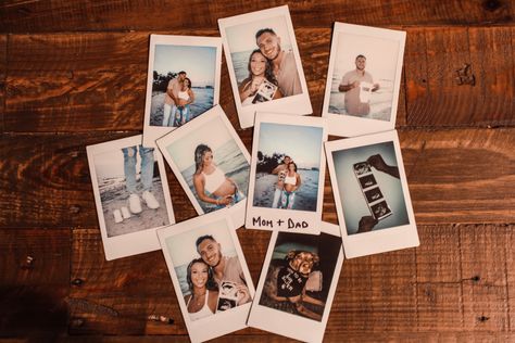 Polaroid Baby Announcement, Pregnancy Announcement Polaroid, Polaroid Pregnancy Announcement, Prego Announcement, Pregnancy Announcement Photoshoot, Baby Announcement Photoshoot, Cute Pregnancy Pictures, Cute Baby Announcements, Maternity Photography Poses Pregnancy Pics