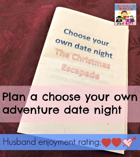 Choose Your Own Adventure Date Night Choose Your Date Night, Date Night Choice Cards, Choose Your Own Adventure Date, Hommade Gifts, Choose Your Own Adventure Books, Date Night Ideas For Married Couples, Unique Date Ideas, Romantic Date Night Ideas, Create Your Own Adventure