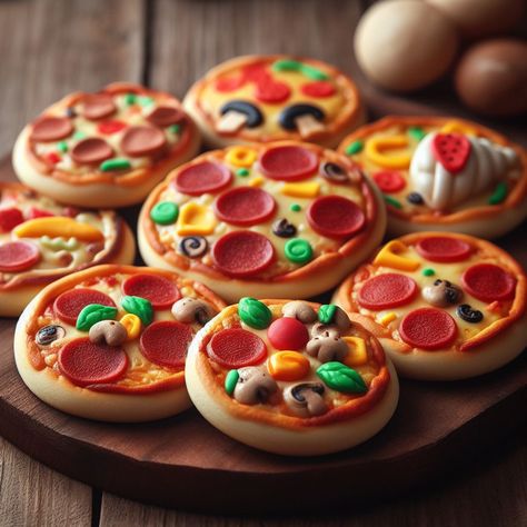 #food #pizza #cookie #miniature #foodie #yummy #aesthetic #recipe Pizza Cookie, Pizza Cookies, Yummy Aesthetic, Cookie Pizza, Food Pizza, Mini Pizza, Pizza, Digital Art, Art