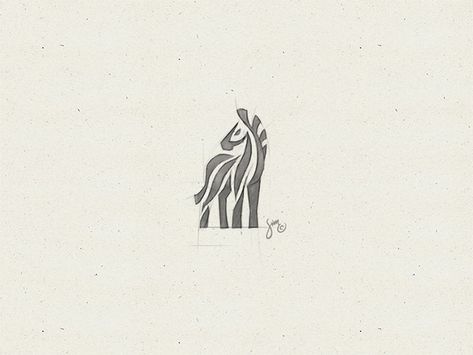 Alohanauts Zebra Sketch, Zebra Tattoo, Zebra Tattoos, Tree Frog Tattoos, Silhouette Tattoo, Hand Drawn Logo Design, Illustration Photoshop, Logo Sketches, Stylish Tattoo