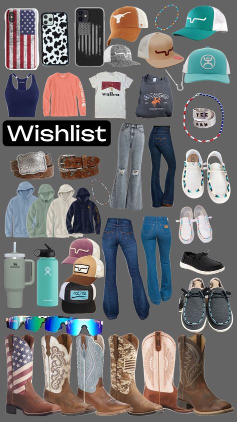 Christmas List Ideas Country Girl, Western Girl Christmas List, Country Christmas Gifts For Teens, Country Christmas Wish List, Western Christmas Gifts For Her, Country Clothing Brands, Country School Outfits Casual, Country Christmas List Ideas, Country Wishlist Ideas