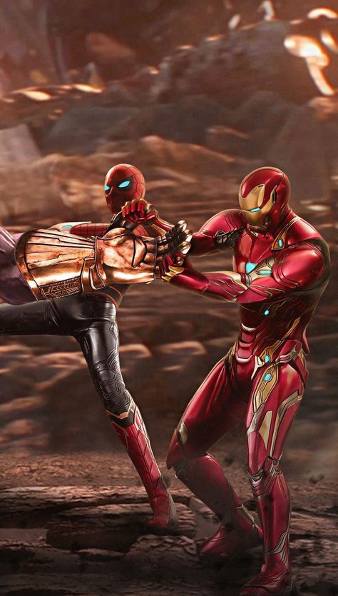 Spider-Man & Iron Man, Avengers Infinity War Iron Man Spiderman, Film Marvel, Marvel Fanart, Iron Man Wallpaper, Iron Man Avengers, Univers Marvel, Marvel Superhero Posters, Avengers Wallpaper, K Wallpaper