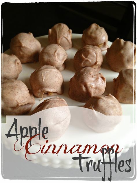 Apple Cider Truffles, Cinnamon Truffle Recipe, Caramel Apple Truffles, Thanksgiving Truffles, Fall Truffles, Cinnamon Truffles, Apple Truffles, Truffle Bites, Bon Bons Recipe