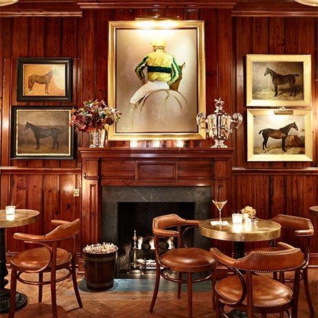 Ralph Lauren's Polo Bar Debuts In Manhattan : Architectural Digest Polo Bar, Pub Interior, Coffee Bar Design, Equestrian Decor, Bar Interior, Cafe Interior, Architectural Digest, Bar Design, Light Art