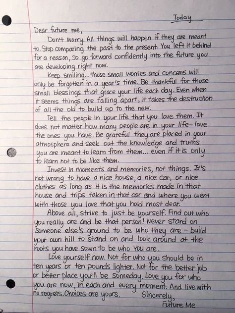 Something To Write When Your Bored, Deep Diary Writing, Poem About Future Self, Paragraphs To Make Someone Feel Better, Dear My Future Self, Notes To Future Self, Future Notes To Self, Dear Diary Writing About Him, Paragraphs To Write In Your Journal