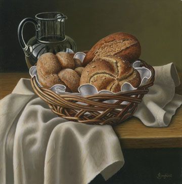 Table Cloth Painting, Linda Pastan, Bread Painting, Cloth Texture, Bread Art, Still Life Images, Still Life Oil Painting, My Little Pony Drawing, Still Life Drawing