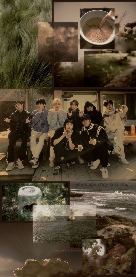 Straykids Skzoo Wallpaper, Stray Kids Live Wallpaper, Fall Kpop Wallpaper, Stray Kids Collage Wallpaper, Aesthetic Stray Kids Wallpaper, Aesthetic Skz Wallpaper, Stray Kids Homescreen, Straykids Aesthetic Wallpaper, Stray Kids Background